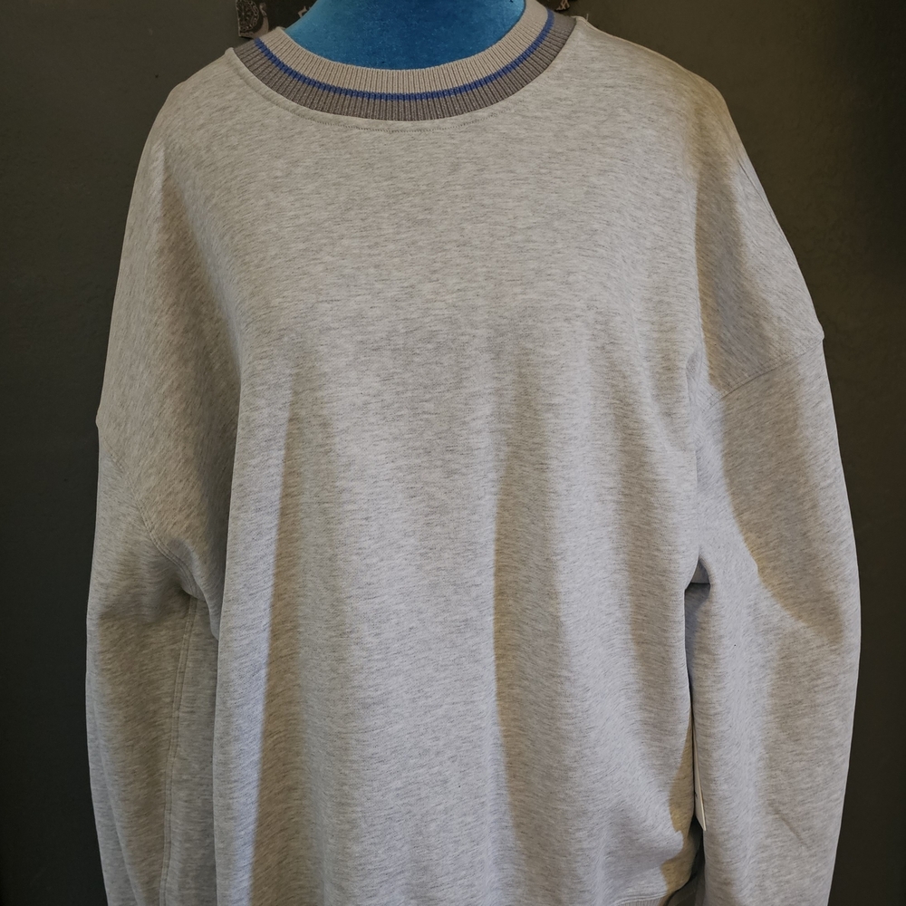 lululemon athletica Light Gray Crewneck Sweater